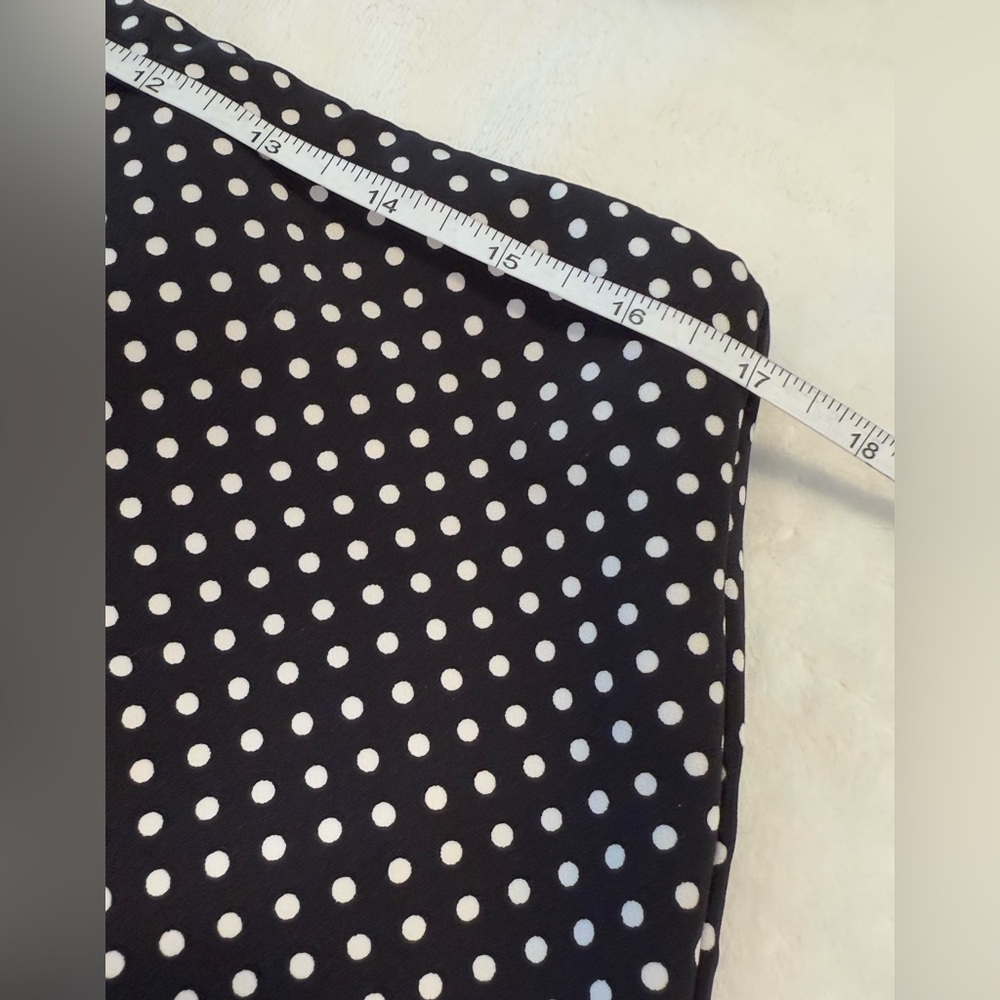 Philosophy preppy polka dot mini skirt black & white back zipper & split hem 12 - Picture 8 of 9
